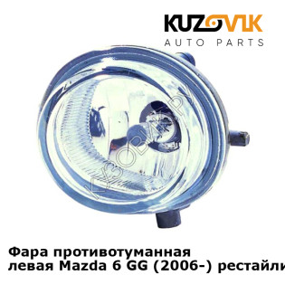 Фара противотуманная левая Mazda 6 GG (2006-) рестайлинг KUZOVIK